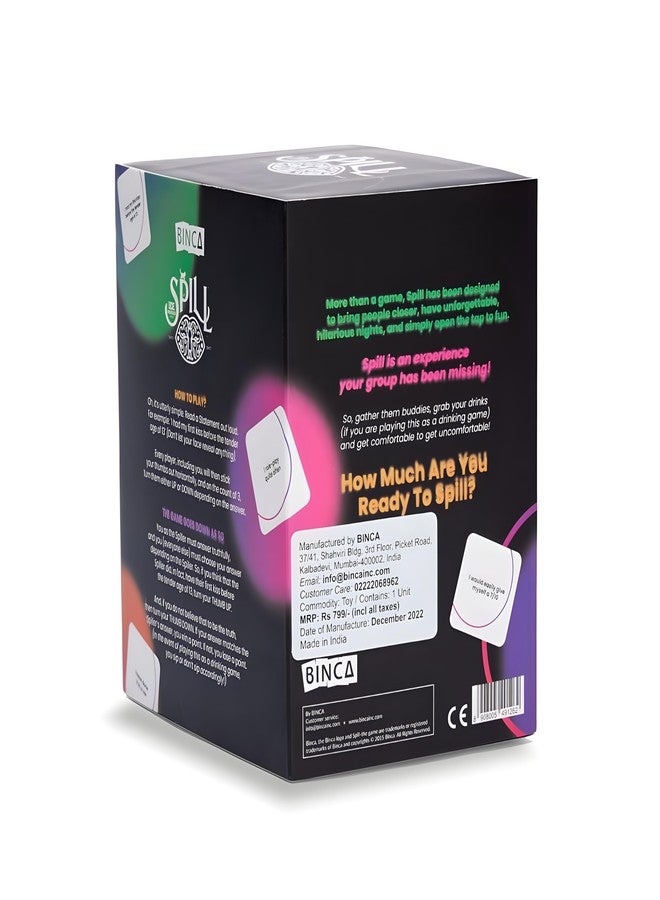 BINCA Spill Card Game for Adults, A Game of Spilling Secrets, Adult Party Card Game for Friends, and Entertainment - Ages 18+ - Image 2