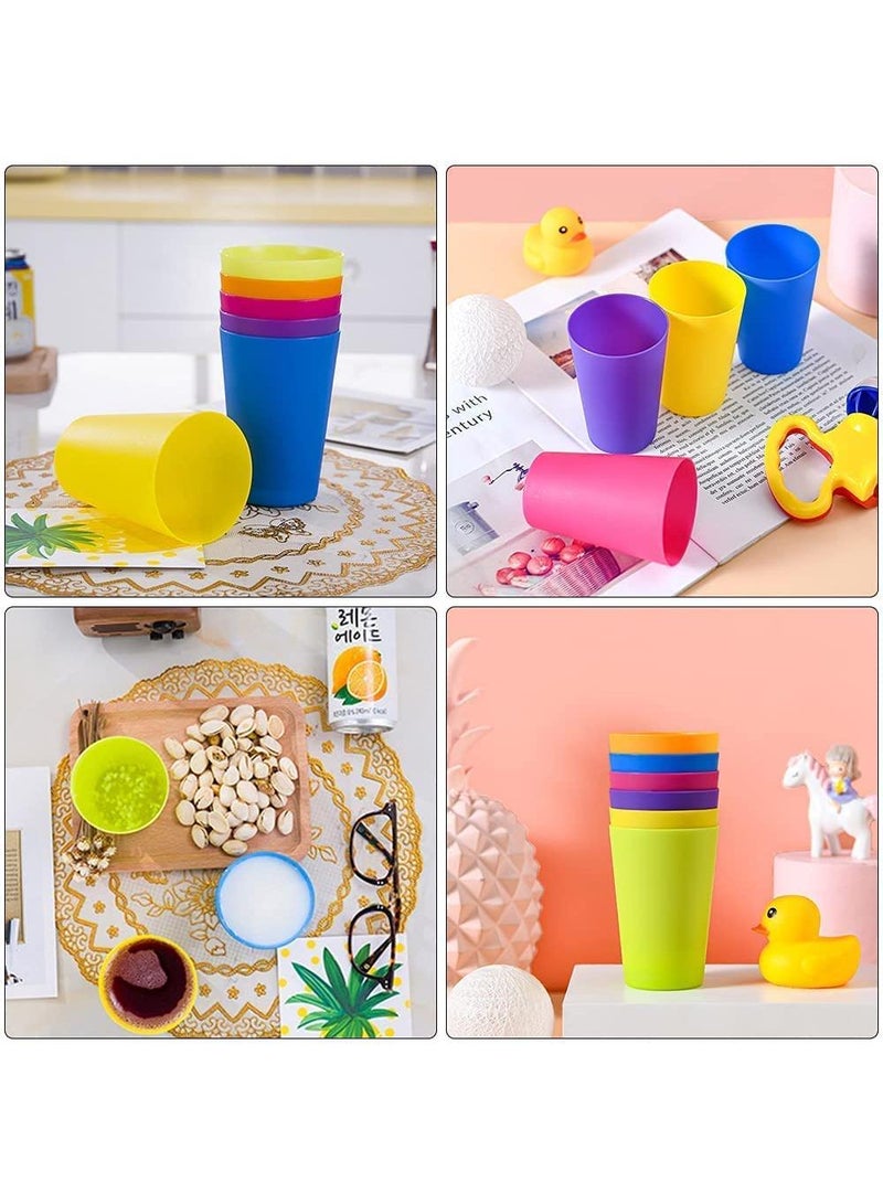 Sweet seven 27Pcs Reusable Plastic Cups Set - 260ml Small Drinking Tumblers for Children, Kitchen, Outdoor Parties, Picnics, BBQs, and Travel - 9 Vibrant Colors  - Image 3