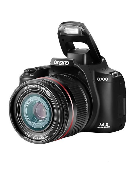 G700 Digital Camera, 4k Ultra HD Camera for Photography with 12 Optical Zooms, 64MP WiFi Vlog Camera for YouTube with Foldalbe Screen
