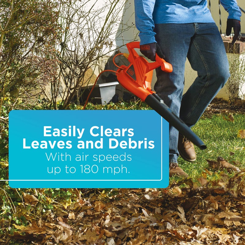 BLACK+DECKER Electric Leaf Blower, 7-Amp (LB700) - Image 3
