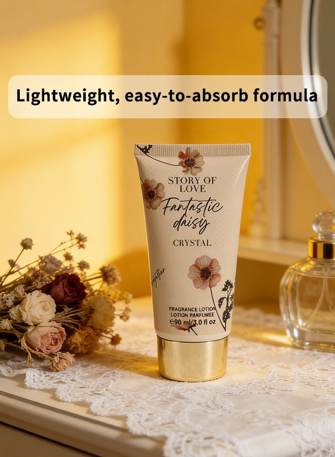 MARK HIM Daisy 4PCS Fragrance Gift Set, Fragrance Mist Lotion Hair PerfumeEau de Parfum, All-In-One Floral Scent Body & Hair Fragrance Kit, Luxury Floral Gift for Women, Self-Care Set for Her - Image 5