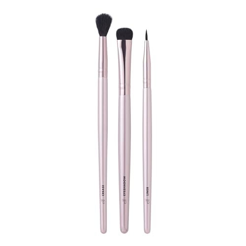 elf No Budge Brush Trio 3Piece Eyeshadow Brush Set For Applying  Blending Color Use With The No Budge Cream Eyeshadows Vegan  CrueltyFree