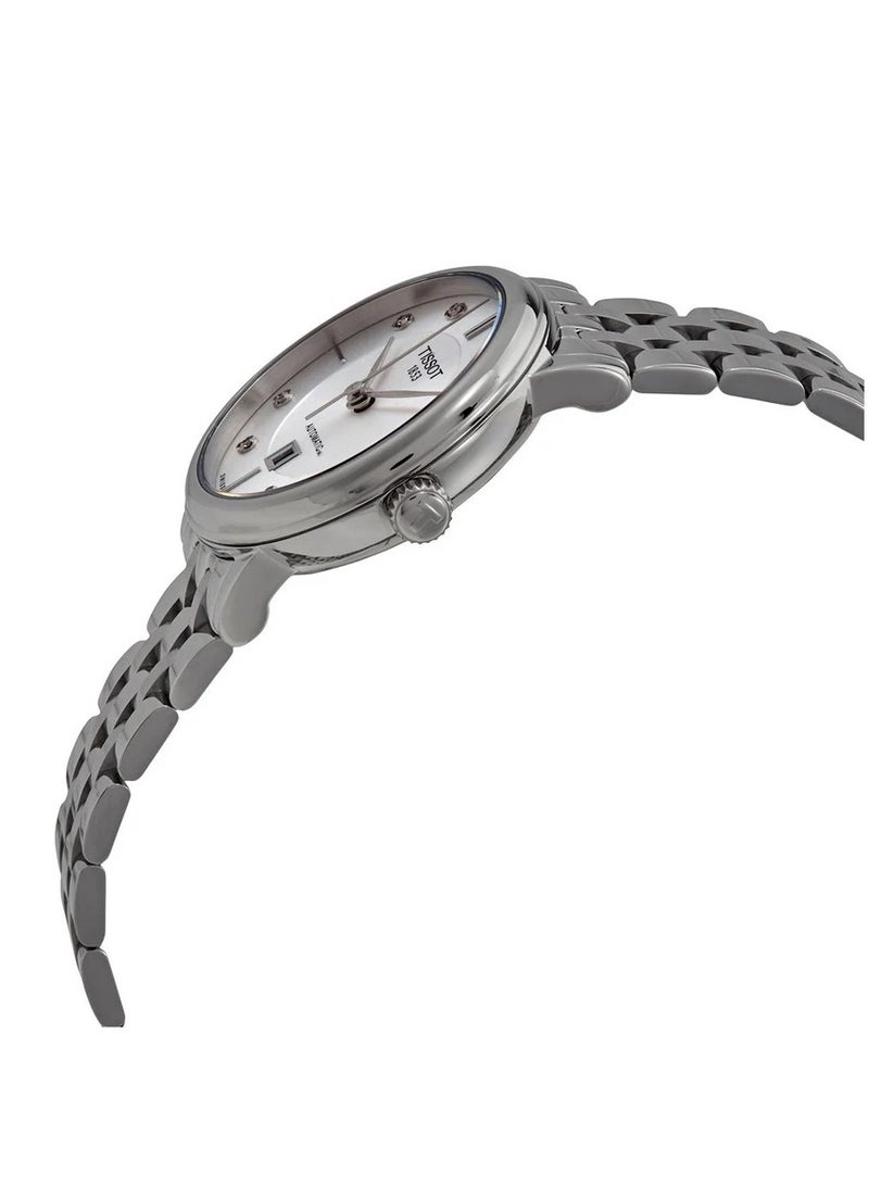 Tissot Women's Carson Premium Automatic Analogue Watch, 30 mm, Stainless Steel Bracelet T122.207.11.036.00 - Image 5