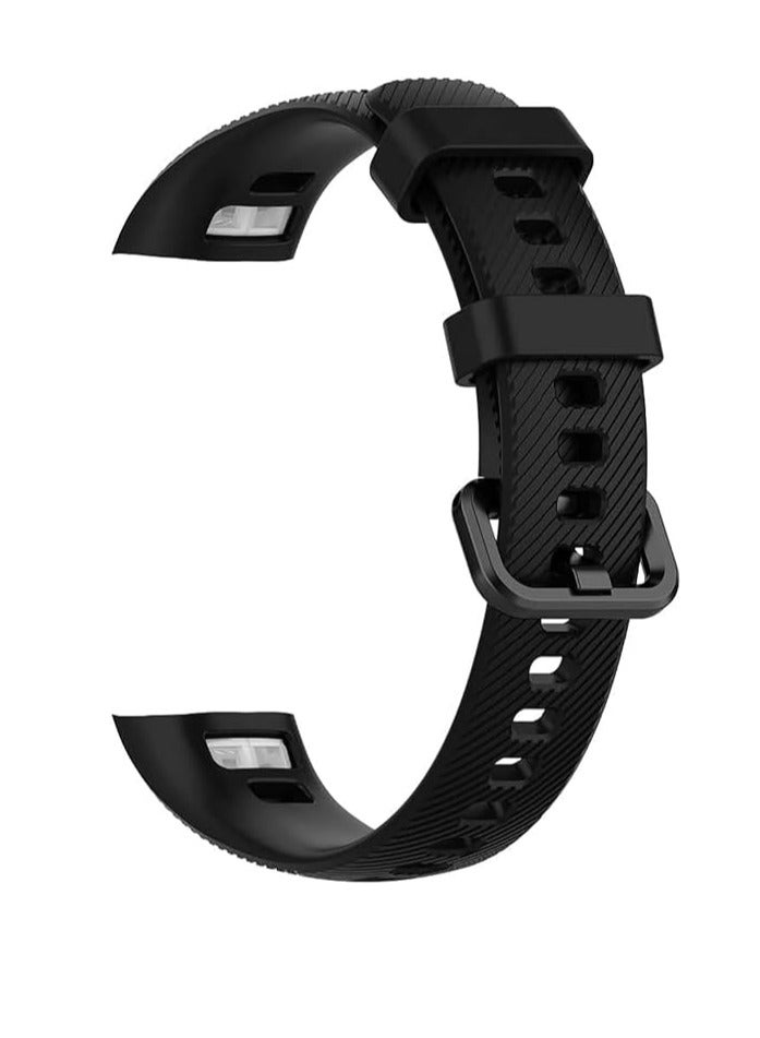 Compatible with Huawei Honor Band 4 / Band 5 Smart Watch Band, Durable Strong Silicone Replacement Strap - Image 1