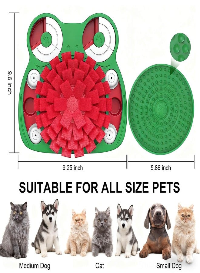 Lalolee Dog Puzzle Toys, 3-in-1 Dog Training Puzzles with Lick Mat and Slow Food, Stress Relief Interactive Dog Toy for Feeding Keeping Them Busy (Green) - Image 5