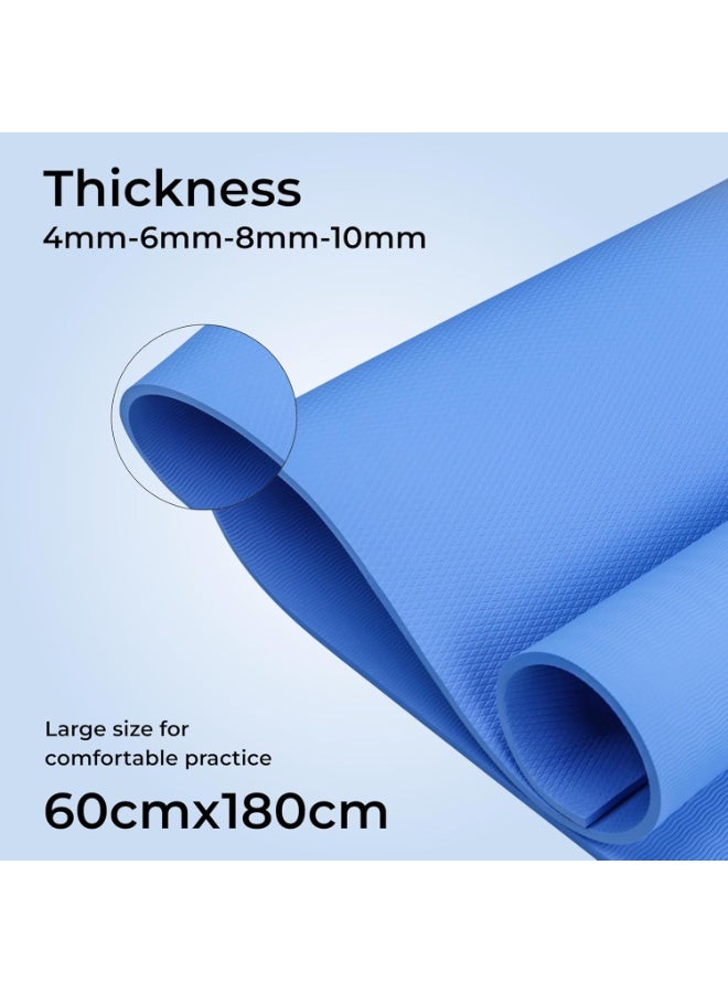 Nivia حصيرة يوغا مضادة للانزلاق - زرقاء 4 مم - Image 5