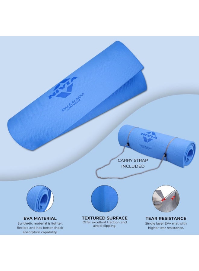 Nivia حصيرة يوغا مضادة للانزلاق - زرقاء 4 مم - Image 4