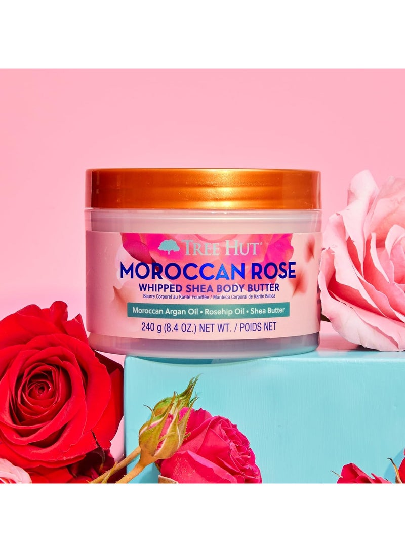 Tree Hut زبدة الجسم المخفوقة بالورد المغربي - Image 4