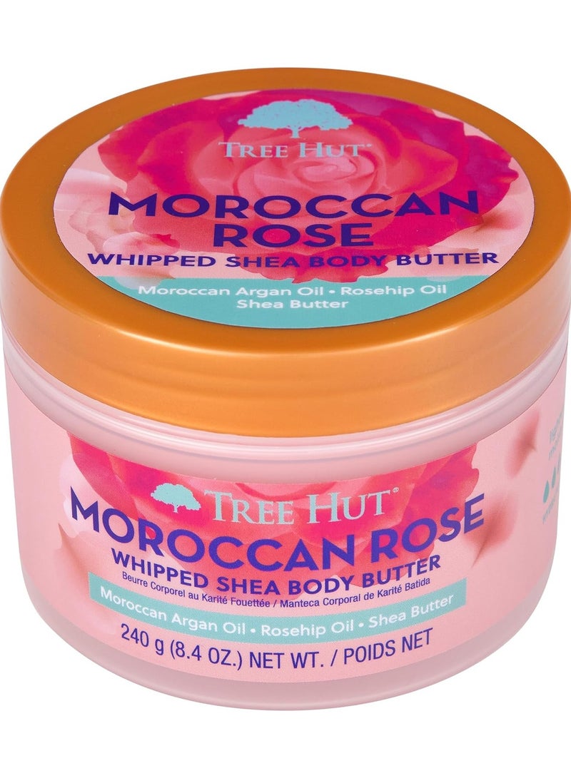 Tree Hut زبدة الجسم المخفوقة بالورد المغربي - Image 3