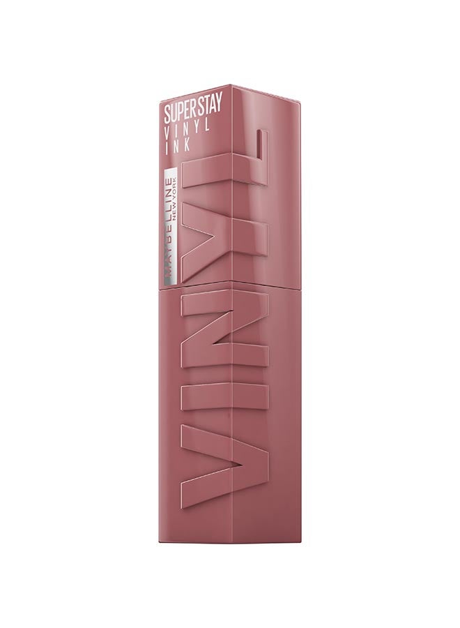 MAYBELLINE NEW YORK Super Stay Vinyl Ink Nudes Longwear Transfer Proof Gloss Lipstick Awestruck - Image 1
