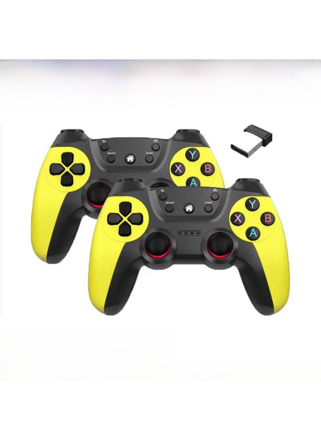 Generic 2.4g Wireless Game Controller For Android Tv Box Computer Pc One To Two Dual Player Double Strike Digital Computer Gamepad-Product Color:Rose Powder (bare Metal)  - Image 3