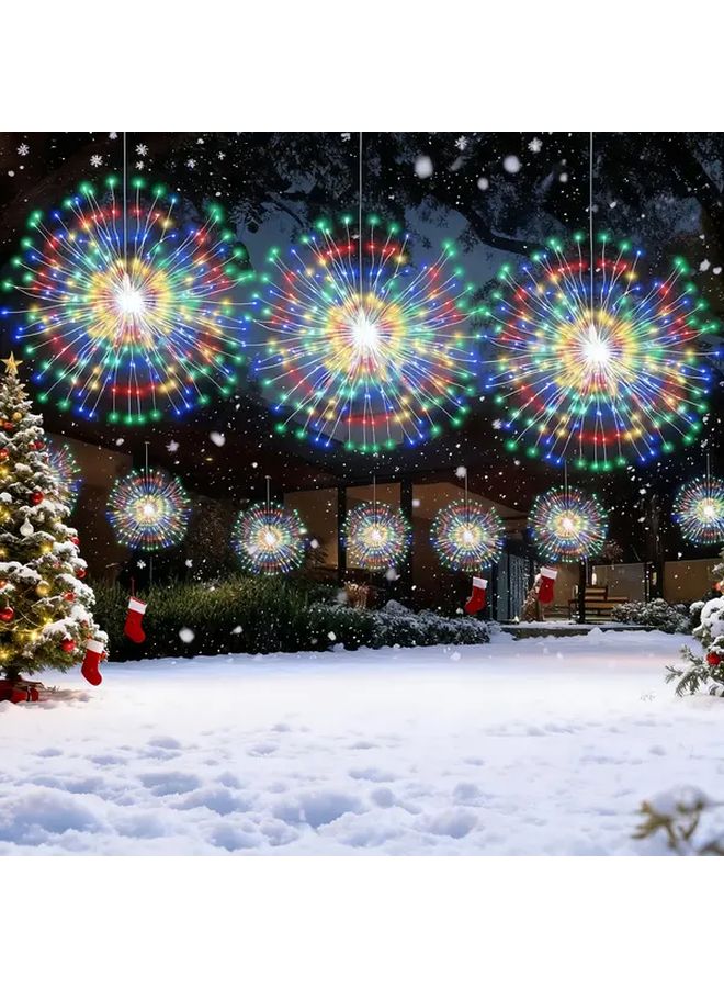 White Solar Firework Lights 4PCS 240LED 8 Modes Motion Sensor Dimmable Indoor Outdoor - Image 5