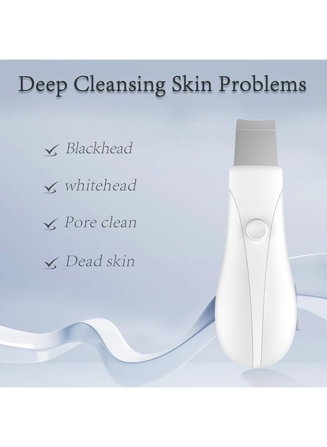 جهاز تنظيف وتقشير البشرة (سكرابر) بالموجات فوق الصوتية - لإزالة الرؤوس السوداء وتنظيف المسام - عملي للرجال والنساء - Image 4