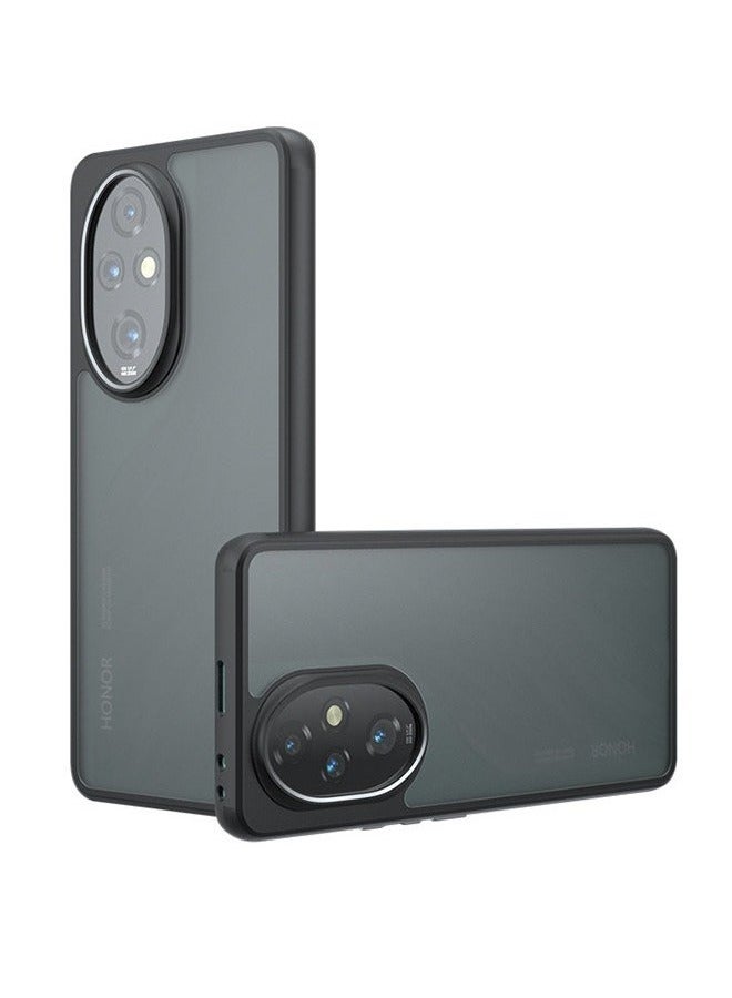 Case for Honor 200 5G, Frosted Translucent Back Protective Slim Phone Cover, Anti-Fingerprints, Anti-Fall Drop Protection, Shockproof Case for Honor 200 5G (Black) - Image 1
