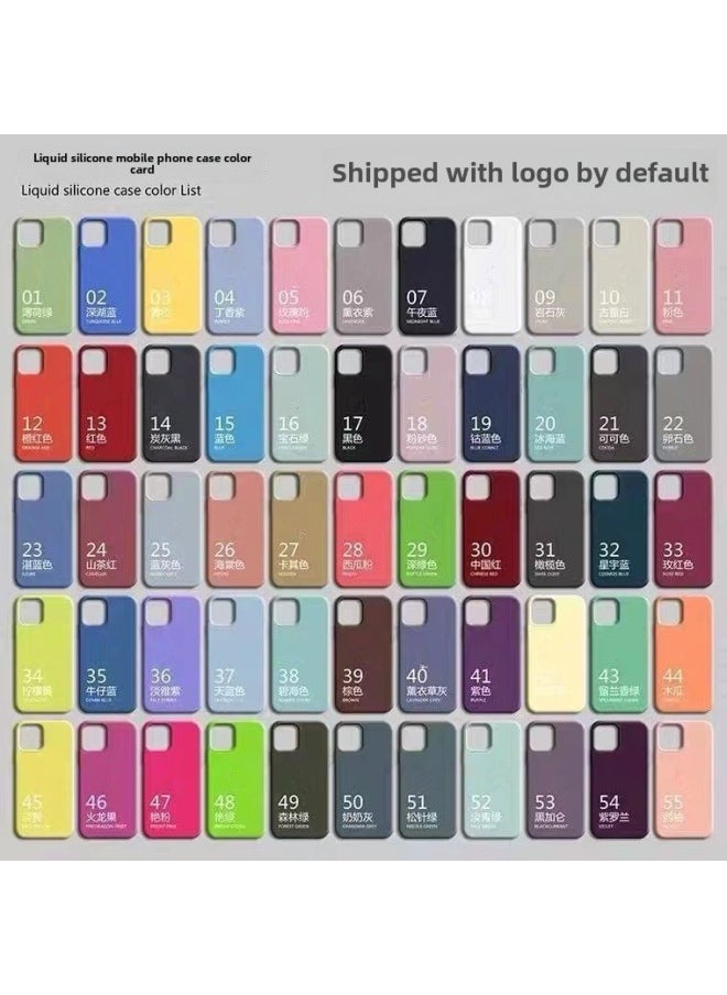Generic - Suitable For Apple 16Pro Liquid Silicone Phone Case IPhone15Pro Solid Silicone Fine Hole All-inclusive Protective Cover-Color:Dark Purple 【precision Hole With Logo + Packaging Box】-Applicable Models - Image 1