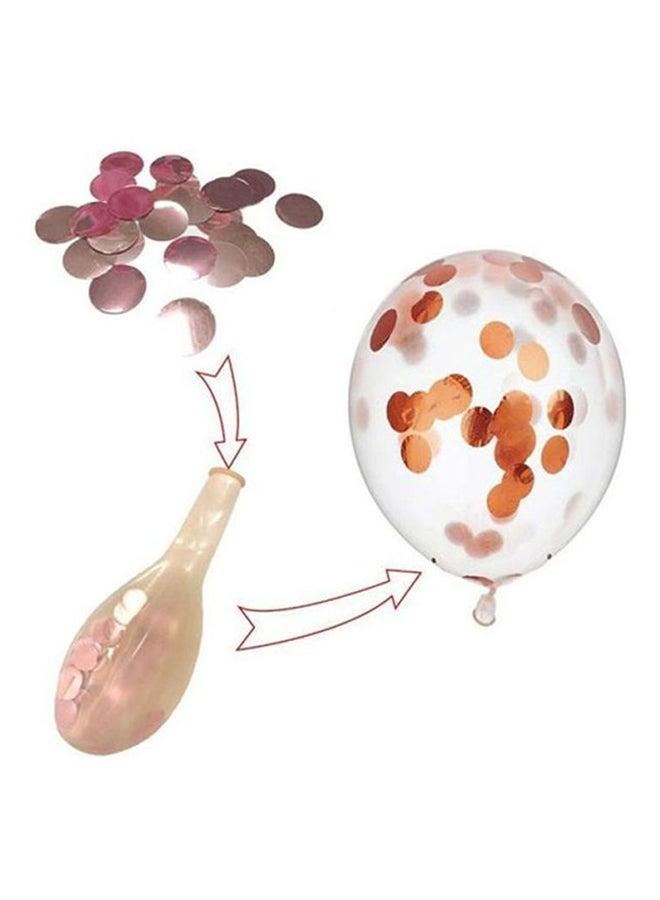 Voberry 30-Piece Champagne Confetti & Latex Balloons Set, Assorted Sizes 10x10x5inch) with Glitter for Birthday, Wedding, Party Decorations - Image 3