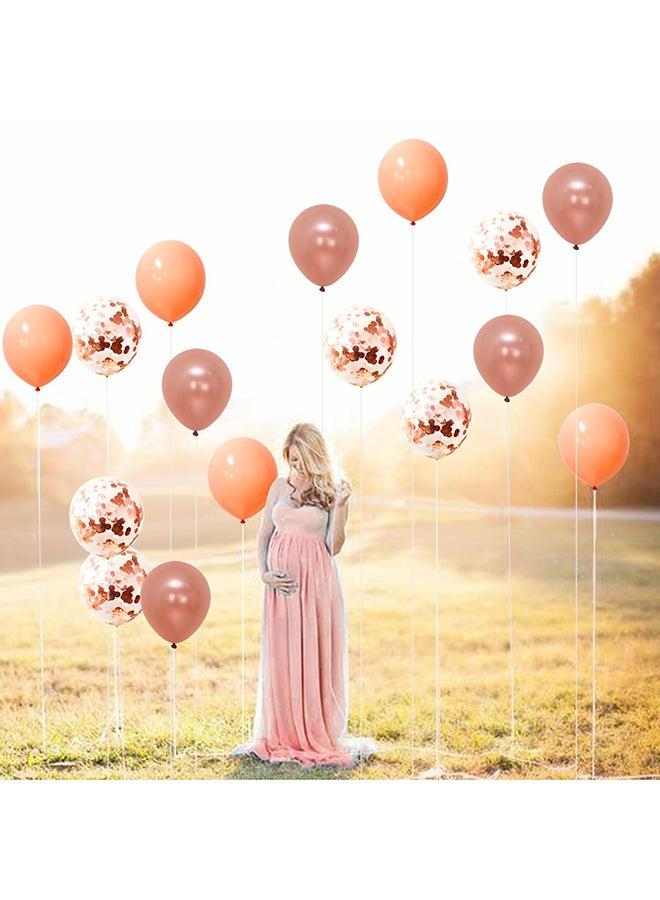 Voberry 30-Piece Champagne Confetti & Latex Balloons Set, Assorted Sizes 10x10x5inch) with Glitter for Birthday, Wedding, Party Decorations - Image 5