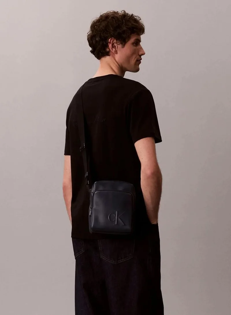 Calvin Klein Blue Nights Embossed Monogram Reporter Bag for Men | Best Price UAE
