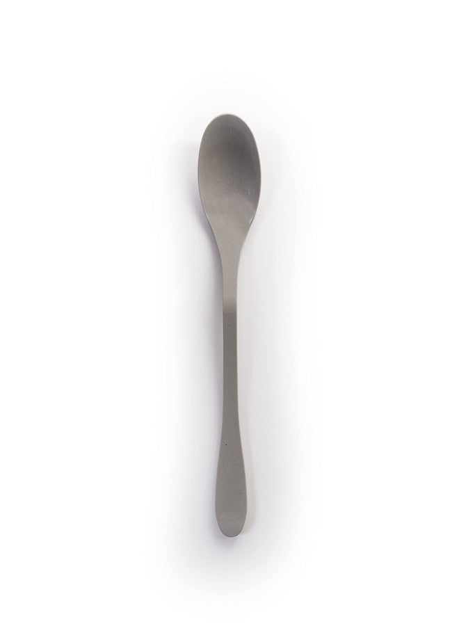 Knork Eco Spoon Plant Based Cutlery Bamboo Reusable Flatware Set, 12 Piece, Gray - Image 2