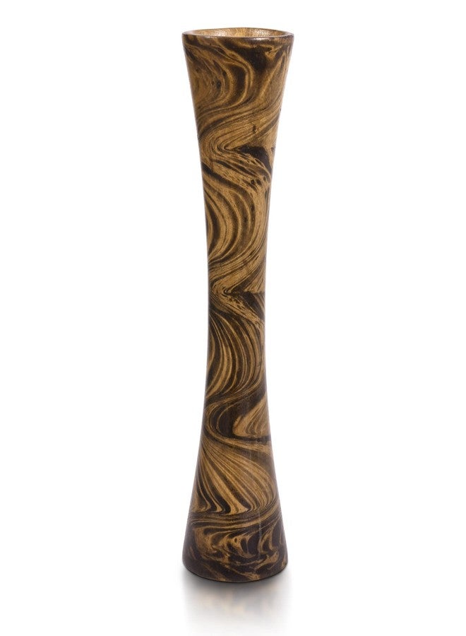 AeraVida Decorative Rustic Wooden Flower Mango Tree Wood Vase 14 inches | Wooden Aesthetic Flower Vase | Home Decor - Image 3