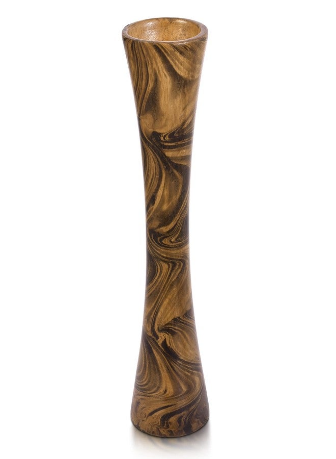 AeraVida Decorative Rustic Wooden Flower Mango Tree Wood Vase 14 inches | Wooden Aesthetic Flower Vase | Home Decor - Image 1