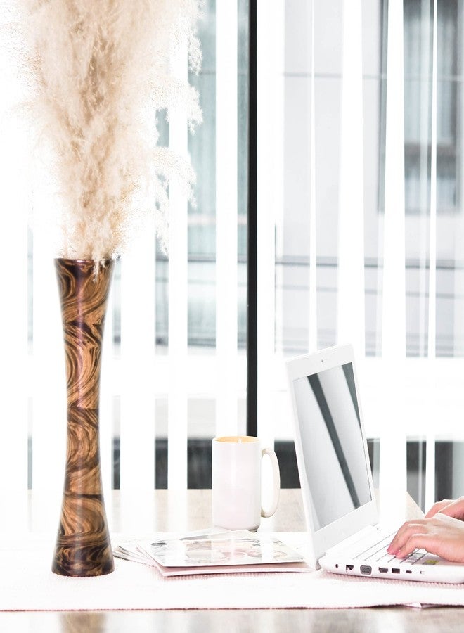 AeraVida Decorative Rustic Wooden Flower Mango Tree Wood Vase 14 inches | Wooden Aesthetic Flower Vase | Home Decor - Image 5