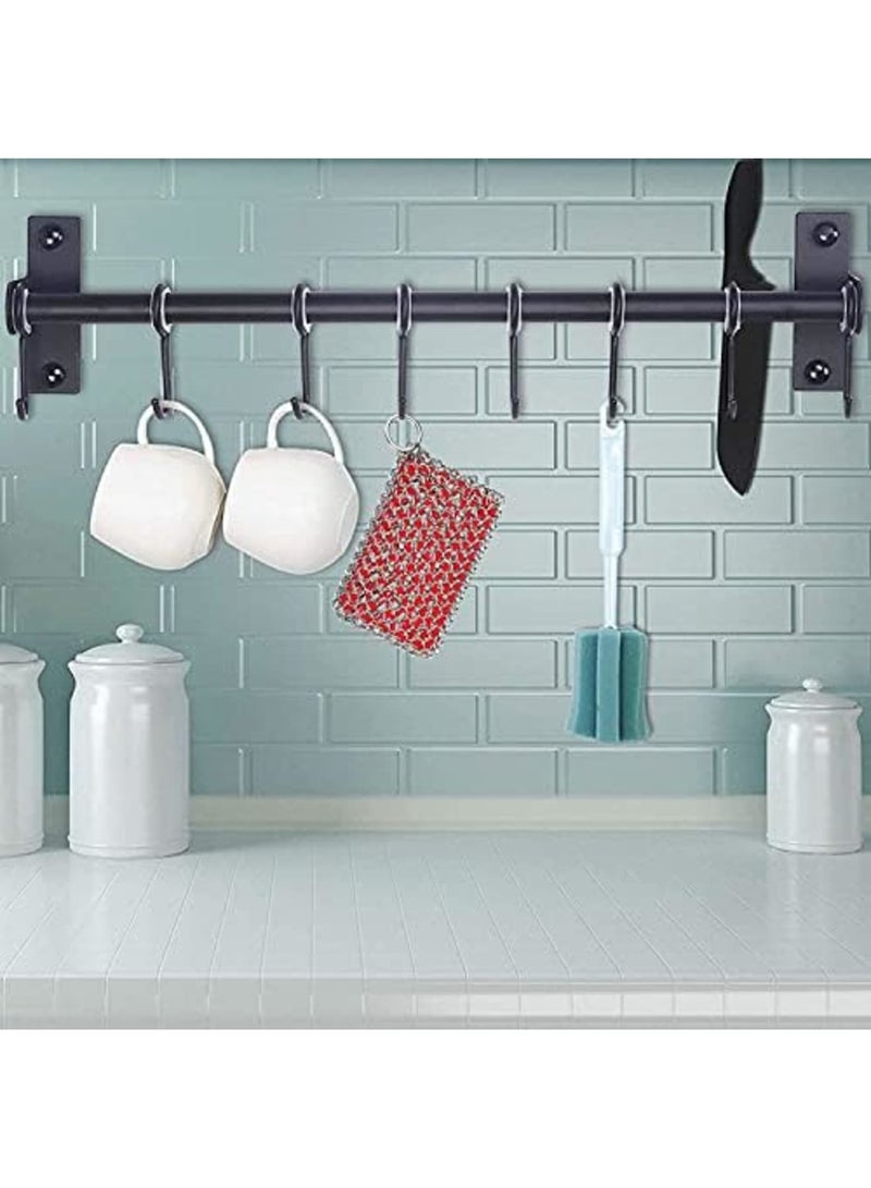 Luckam Cast Iron Skillet Cleaner, Upgraded Chainmail Scrubber Chain Scrub Cast Iron Pan 316 Stainless Steel Metal Scraper Brush for Cleaning Castiron Pan, Griddle, Kitchen Cookware (Red) - Image 5