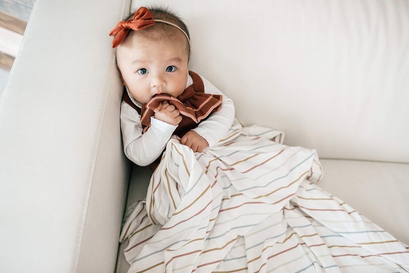 Copper Pearl Large Premium Knit Baby Swaddle Receiving Blanket Piper - Image 5