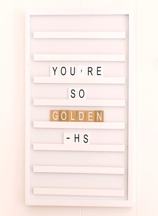 Stiles 92 Premium Wooden Alphabet Tiles for Letter Board, Changeable Crossword Letters Only, No Board Included, Baby Pink - Image 4