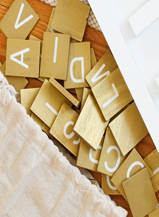 Stiles 92 Premium Wooden Alphabet Tiles for Letter Board, Changeable Crossword Letters Only, No Board Included, Baby Pink - Image 5