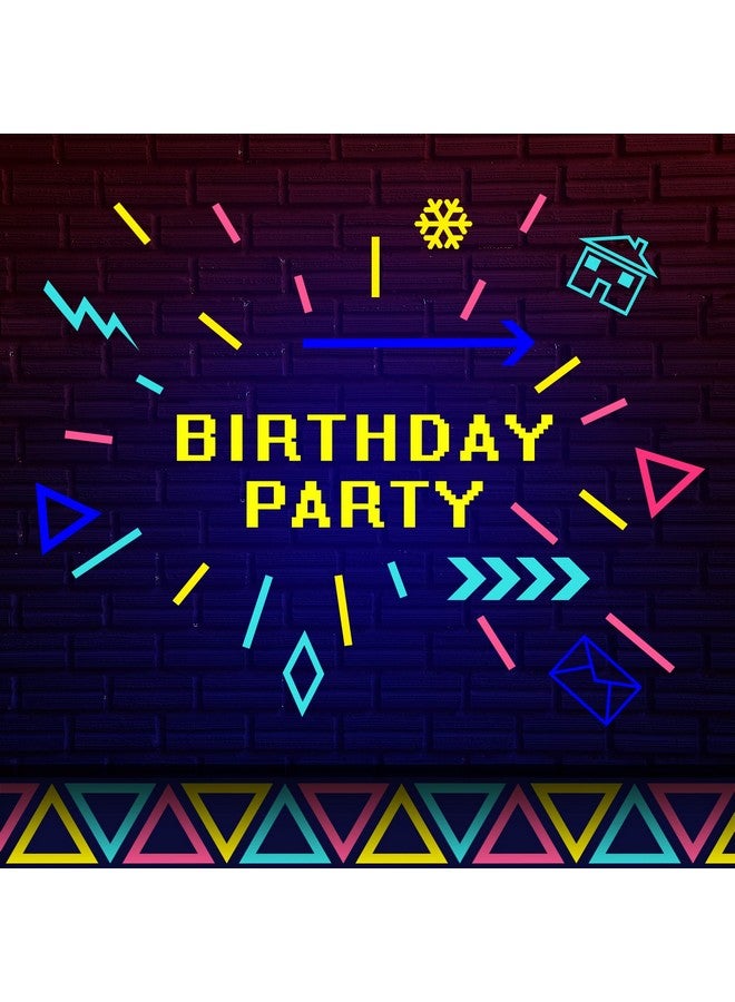 WILLBOND 127ft Neon Party Supplies Set, 6 Colors 98.4ft UV Blacklight Reactive Tape, 29ft Neon Paper Garlands Circle Dots Stars Hanging Decorations for Birthday Wedding Glow Party Decorations - Image 4