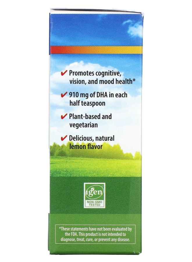 Carlson Vegetarian DHA Natural Lemon 910 mg  2 fl oz (60 ml) - Image 2
