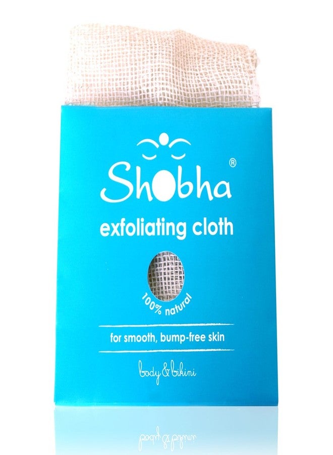 Shobha Exfoliating Cloth - Reusable Natural Body Scrubber - Remove Dead Skin and Prevent Ingrown Hairs - Washcloth Suitable for Sensitive Body and Bikini Areas - Shower Loofah Alternative - Image 1