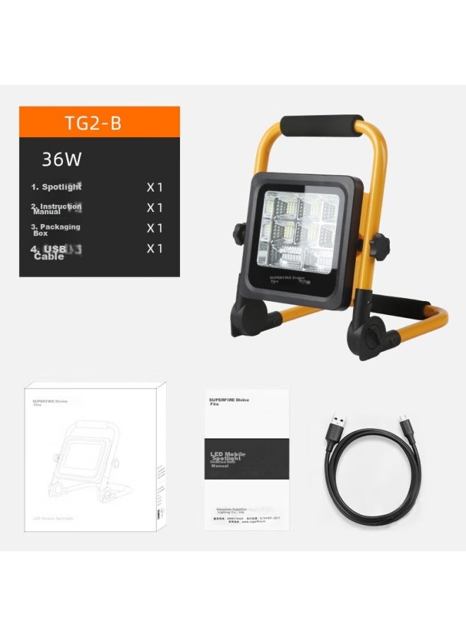SupFire Tg2-B Solar Rechargeable Floodlight, Outdoor Garden Light, New Rural Emergency Lighting, Outdoor Camping Light, Waterproof - Image 5