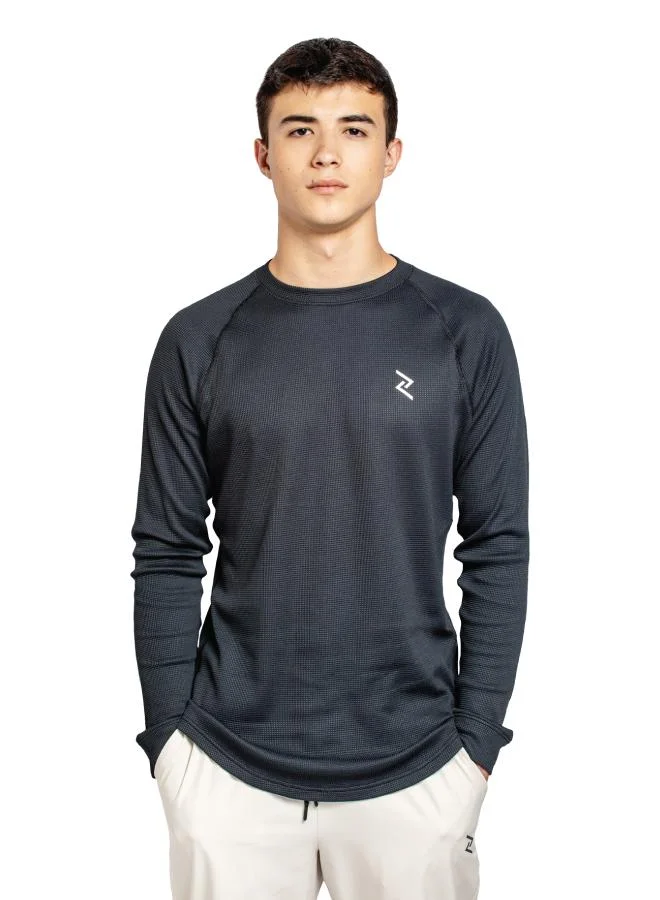 ZAECY Men's Full-Sleeve Crew T-Shirt