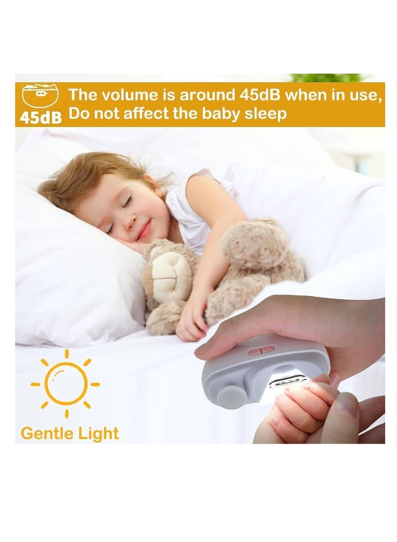 GENNEXT Electric Automatic Nail Clipper with LED Light | 2-in-1 Fingernail Cutter & Polisher, Type C Rechargeable for All Ages - Image 4