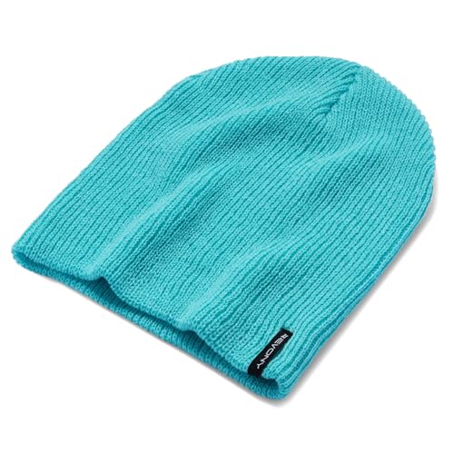 Revony Original Rib Knit Beanie Cap - Warm Autumn Beanie for Men & Women - Soft & Stretchy Teal - Image 1
