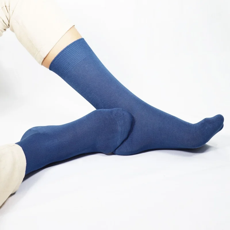 Kral Socks Bamboo Men's Socks Classic Socket Plain Long Summer Seamless 5-Piece Boxed Premium Set