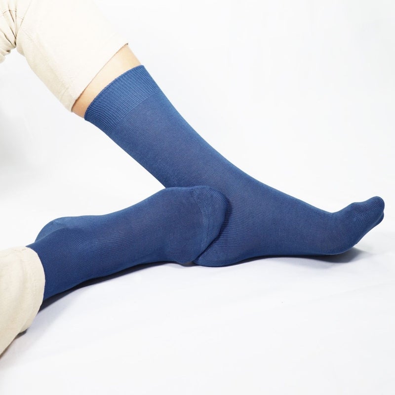 Kral Socks Bamboo Men's Socks Classic Socket Plain Long Summer Seamless 5-Piece Boxed Premium Set  - Image 4