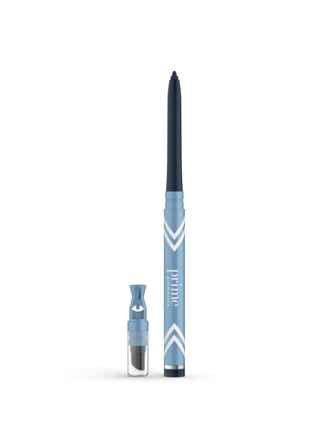 Prime PrimeEyes Glide Eyeliner for Mature Women – Water-Resistant, Long-Stay and Mess-Proof – Gel Cream Texture, Discreet Sharpener and Effective Smudger (Sapphire (blue))  - Image 1