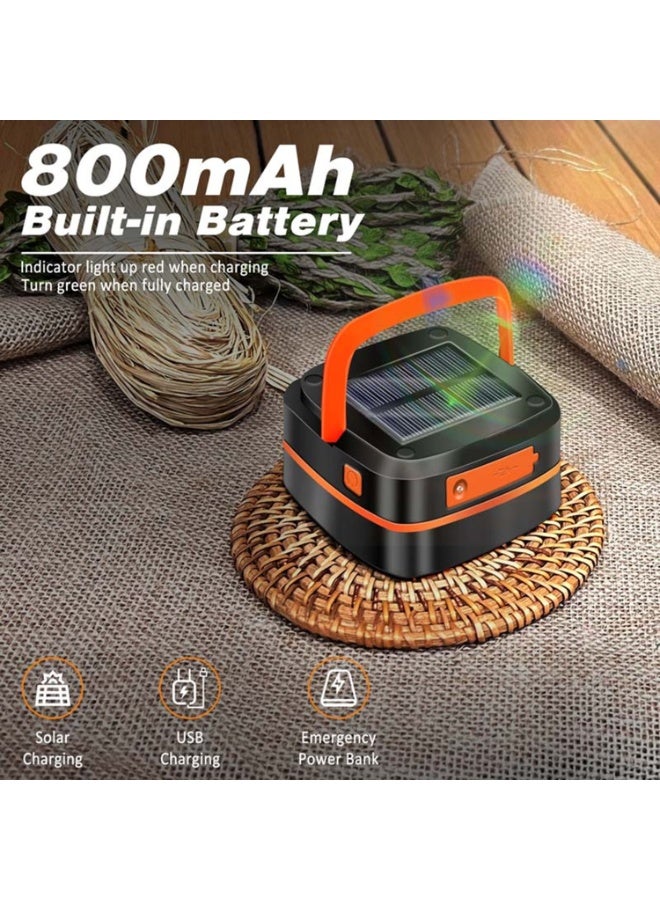 2-Pack Portable Folding Solar Camping Lights, Mini Usb Rechargeable, Suitable For Indoor And Outdoor Camping, Fishing, Emergency Power Outages, Hurricanes, And Storms (Ipx4 Waterproof). - Image 5
