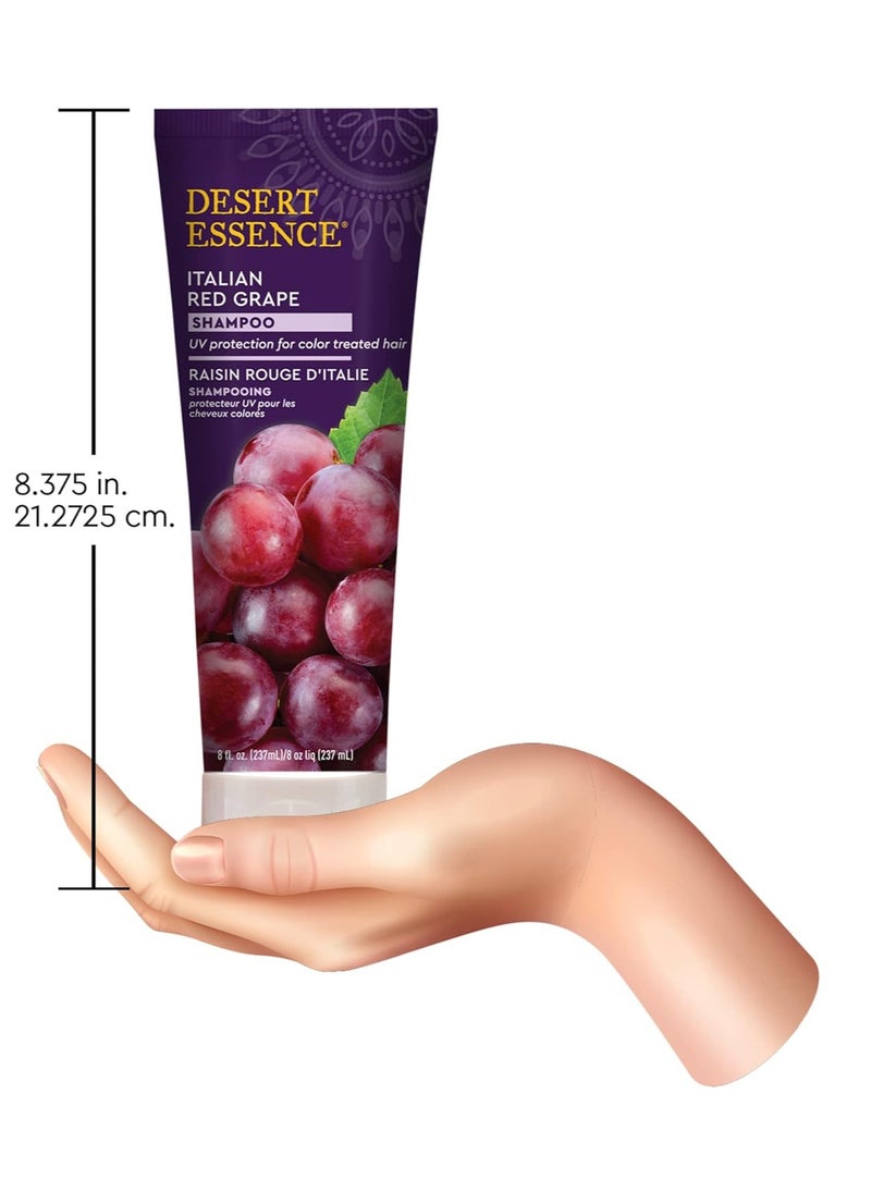 DESERT ESSENCE Desert Essence, Italian Red Grape Shampoo, 8.0 fl. Oz. - Gluten Free - Vegan - Cruelty Free - Moisturizing Shampoo - UV Protection - Color Treated Hair  - Image 3