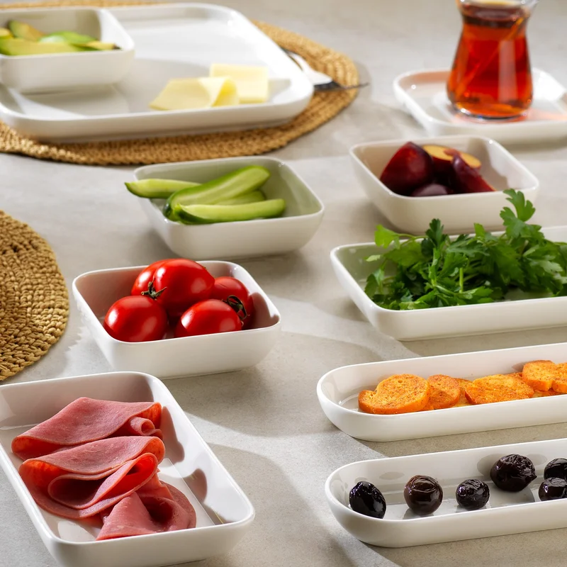 شافر Luca Breakfast Set 32 Pieces-Cream