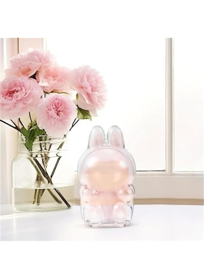 Arabest Protective Case for LABUBU The Monsters Exciting Macaron Protective Acrylic Display Case with Keychain Clear Cover Box for Sitting Figure  - Image 3