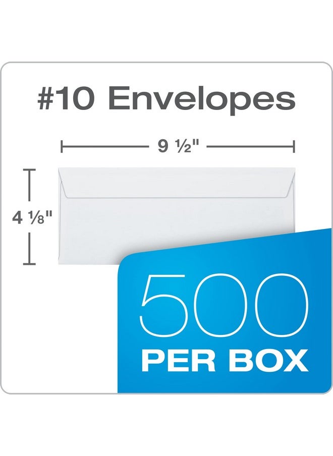 Columbian #10 Security Envelopes, 500/Box, No Window, 4-1/8 X 9-1/2 Inches, Release & Seal Self Seal, White (Colo151)  - Image 5