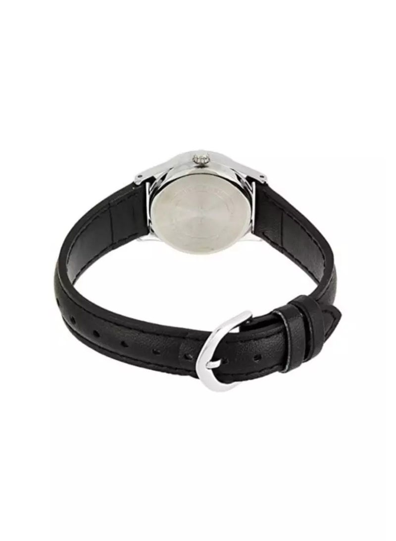 CASIO Women's leather Quartz Chronograph Watch - LTP-V006L-1B2UDF - Image 2