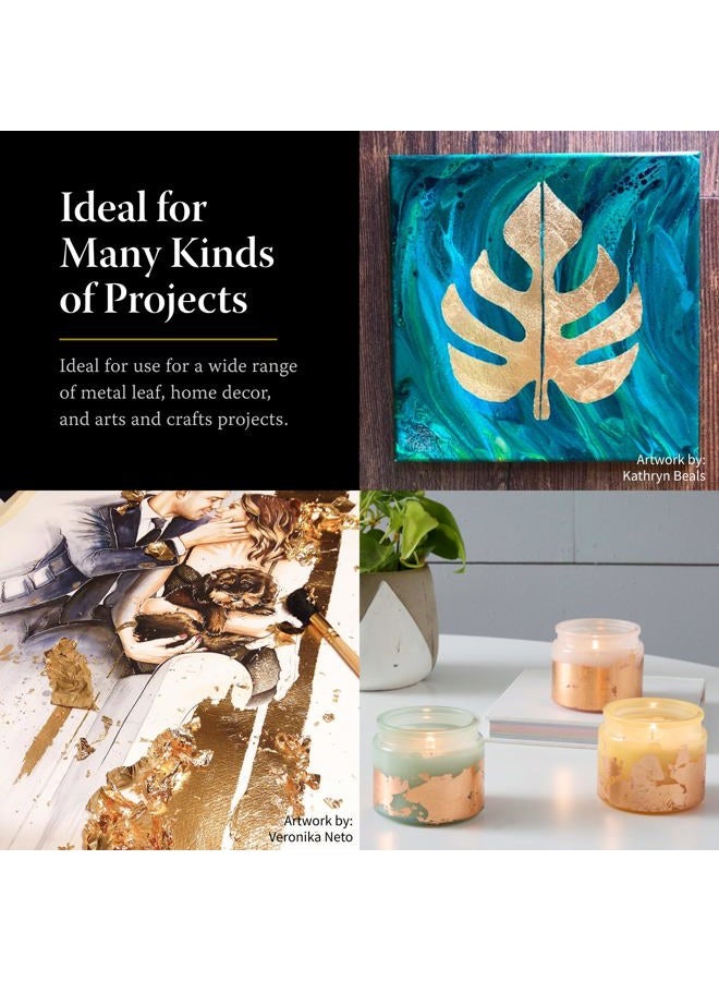 Speedball لاصق ورق معدني مونا ليزا مصنوع في الولايات المتحدة - حجم 2 أونصة لتذهيب الذهب والفضة والنحاس - غراء حرفي قائم على الماء - Image 4