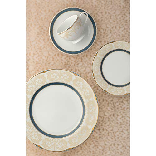 Noritake Japan - Porcelain Soup Bowls 6 pcs, Service for 6 - Luxury Dining and Kitchen Set - Hearth Collection Royal Fountain Golden Dinnerware Bowl Set - Image 2