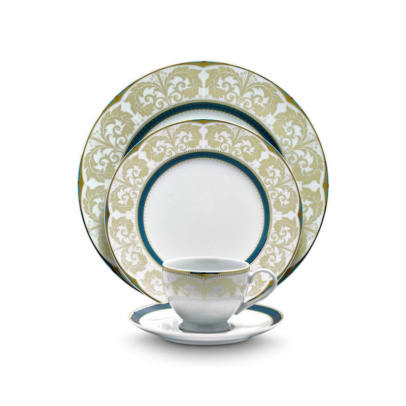 Noritake Japan - Porcelain Soup Bowls 6 pcs, Service for 6 - Luxury Dining and Kitchen Set - Hearth Collection Royal Fountain Golden Dinnerware Bowl Set - Image 3