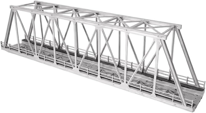 HO Scale Truss Girder Model, 1/87 Viaduct Network Toys for Double Railroad Crossing, PP Plastic Miniature Bridge Set for Train Layouts - Image 3
